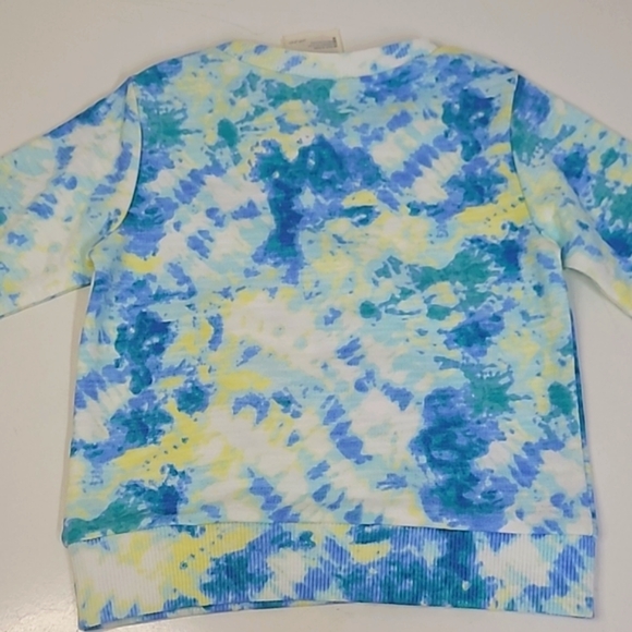 New! First Impressions Light Blue & Yellow Long Sleeve Sweater w/ Pockets 6-9M - Picture 8 of 8